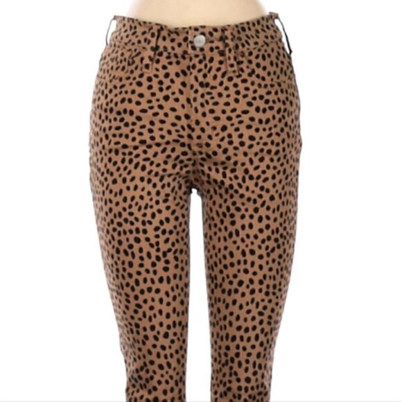 J Crew Leopard Stretch Denim Toothpick Ankle Jeans Sz 25 NWOT - Picture 7 of 10